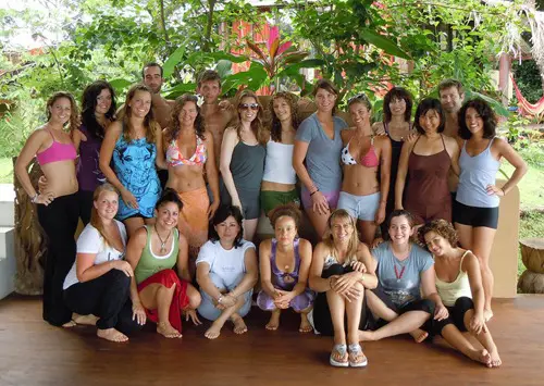 delighted students at nosarananda