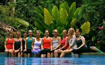 Participants are relaxing