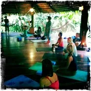 Students of Marianne Wells Yoga School