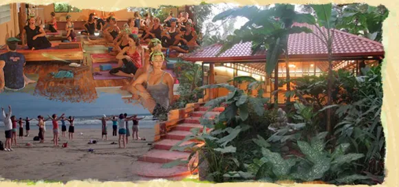 Activity of the participants and a nice view of Nosara Yoga Institute