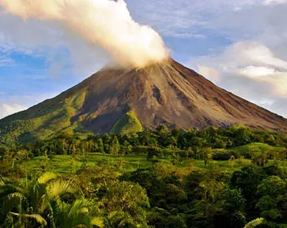 an active volcano of Central Highlnds