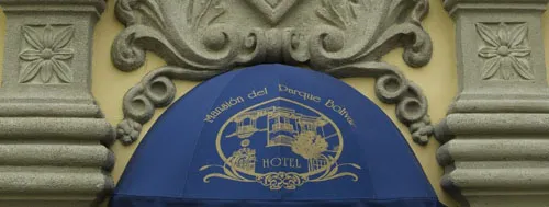entrance of Mansion del Parque Bolivar Hotel