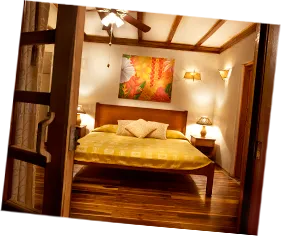 queen size bed in a beatifully decorated room