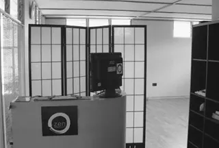 zen yoga studio front desk