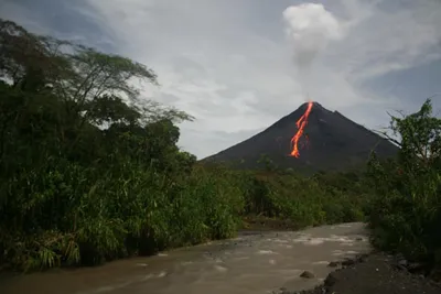 an active volcano of La Fortuna de San Carlos