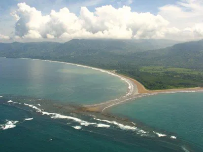 breathtaking view of a sea beach at Marino Ballena National Park