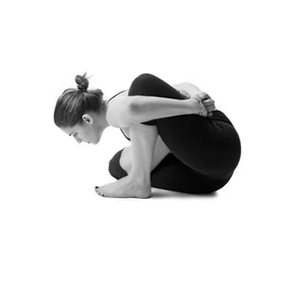 woman doing hatha yoga