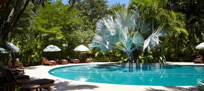 beautiful swimming pool at harmony hotel