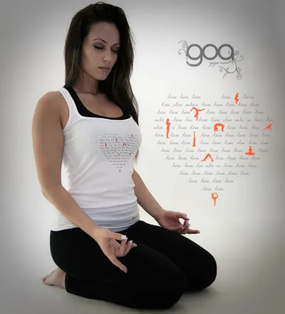 woman in a white top meditating