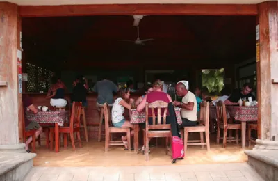 People having breakfast at  Rosi;s Soda Tica