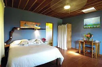 beautifully decorated guest room at mystica
