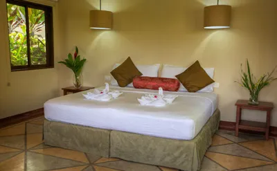 Beautifully decorated room one king size bed