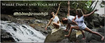 Women practicing outdoor yoga 