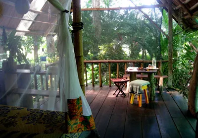 wooden deck at ojo del mar