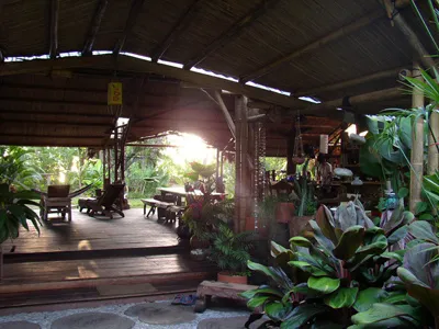 beautifully decorated eco-dining at ojo del mar