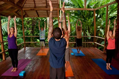 yoga class at Tierra de Yoga
