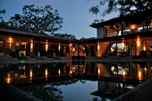 Beautiful front view of Ahki retreat