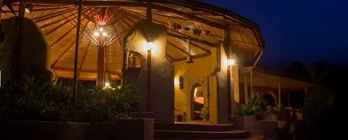 Rio Chirripo Yoga Retreat with beautiful light shed