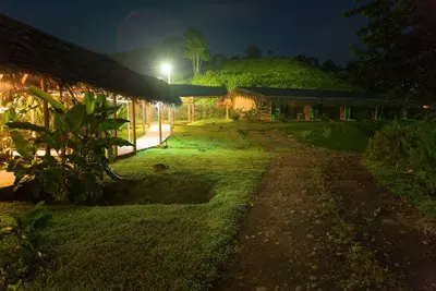 Sueno Azul at night